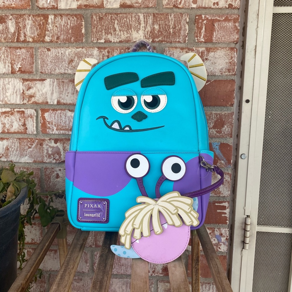 Loungefly monster inc sully mini backpack new